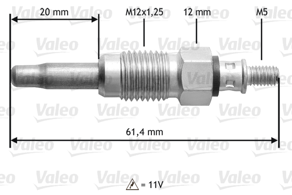 Bujie incandescenta VALEO 345108