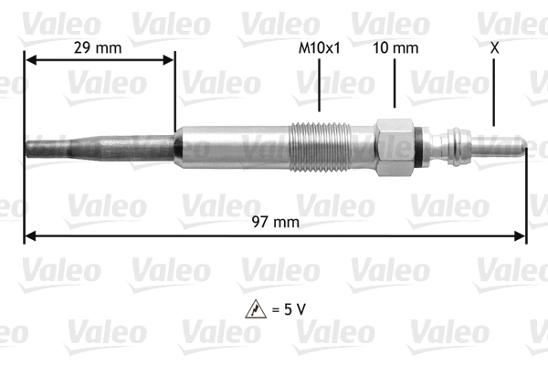 Bujie incandescenta VW GOLF V (1K1) 1.9 TDI  diesel 105 cai VALEO 345125