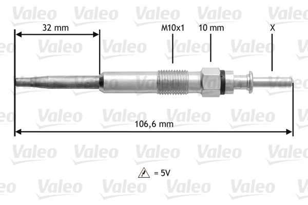 Bujie incandescenta VALEO 345134