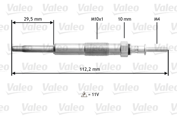 Bujie incandescenta VALEO 345135