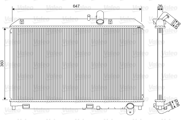 Radiator racire motor VALEO 701561