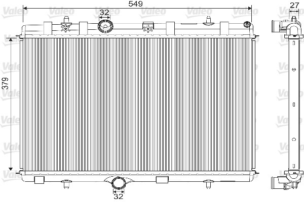Radiator racire motor VALEO 733101