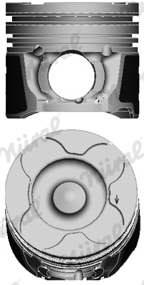 Piston FORD FOCUS II (DA_, HCP, DP) 1.6 TDCi  diesel 109 cai NURAL 87-424000-00