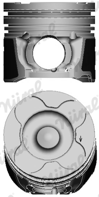 Piston FORD FOCUS II (DA_, HCP, DP) 1.6 TDCi  diesel 109 cai NURAL 87-424008-00
