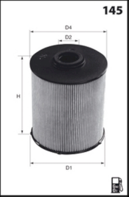 Filtru combustibil MECAFILTER ELG5438