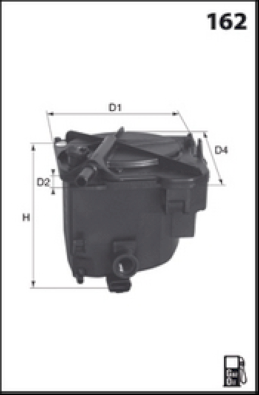 Filtru combustibil MECAFILTER ELG5297