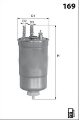 Filtru combustibil MECAFILTER ELG5709