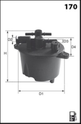 Filtru combustibil MECAFILTER ELG5365