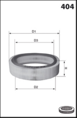 Filtru aer MECAFILTER EL3822