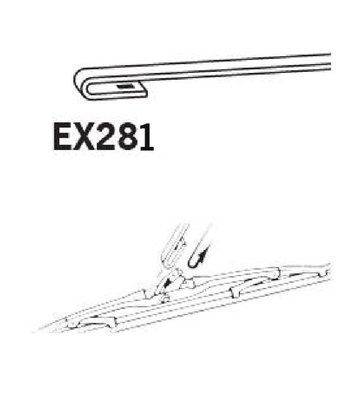Lamela stergator TRICO EX281