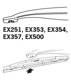 Lamela stergator TRICO EX357