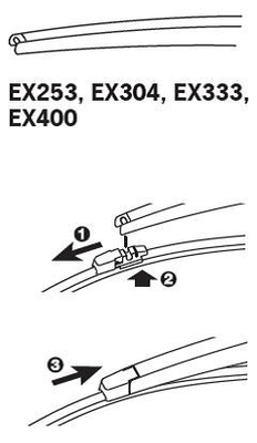 Lamela stergator TRICO EX400