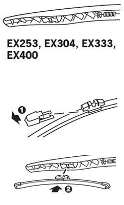 Lamela stergator TRICO EX400