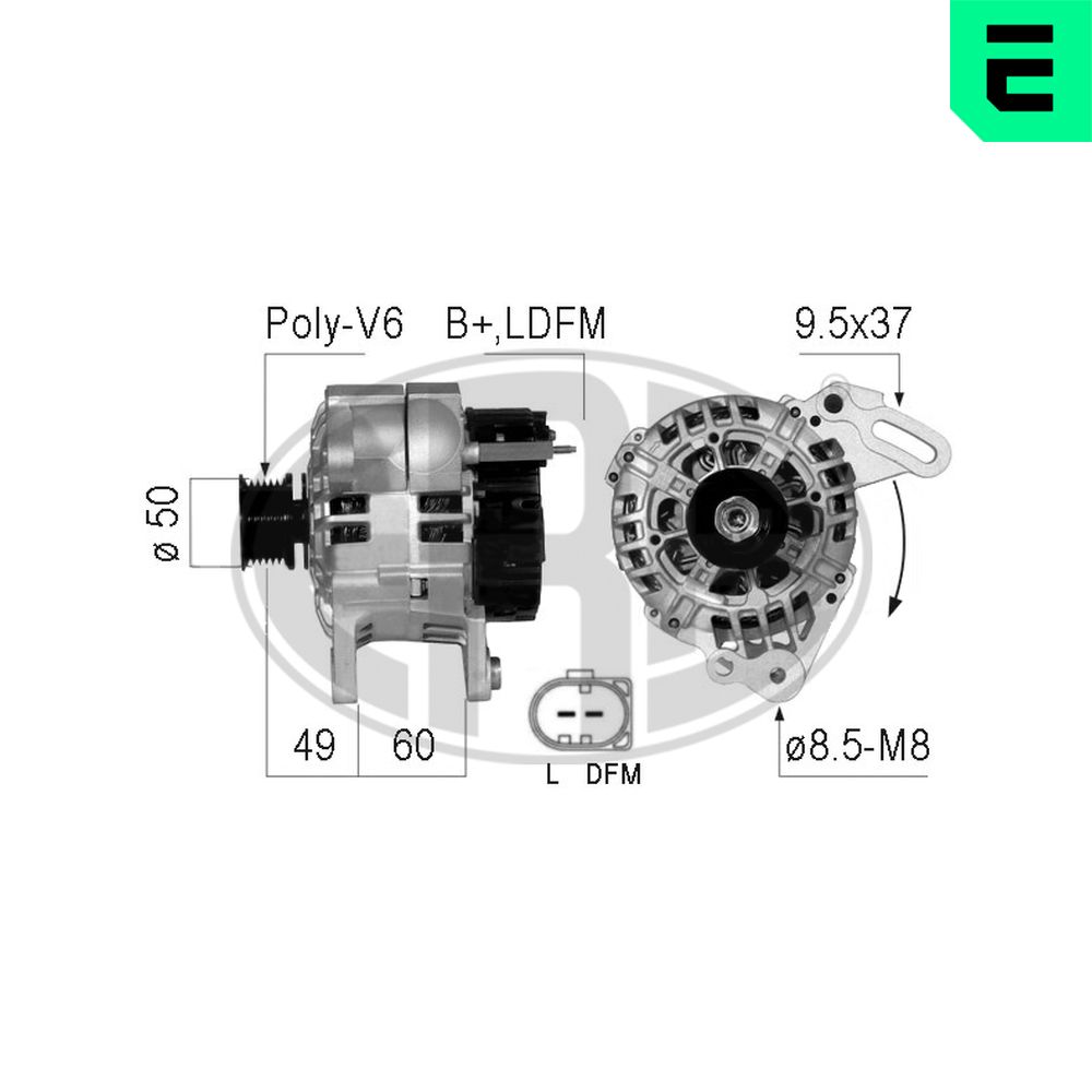 Alternator VW GOLF IV (1J1) 1.4 16V  benzina 75 cai ERA 210731A