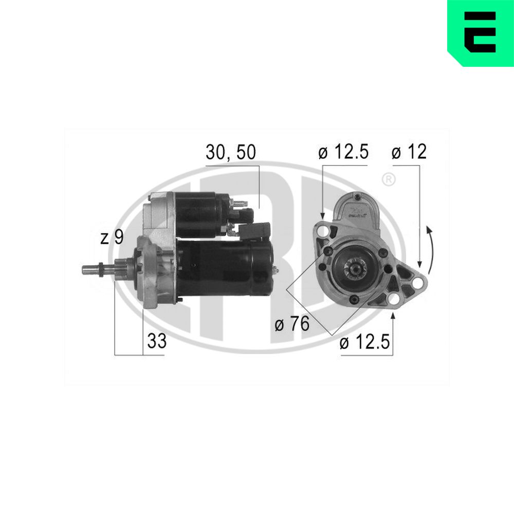 Electromotor VW GOLF IV Variant (1J5) 1.4 16V  benzina 75 cai ERA 220190A