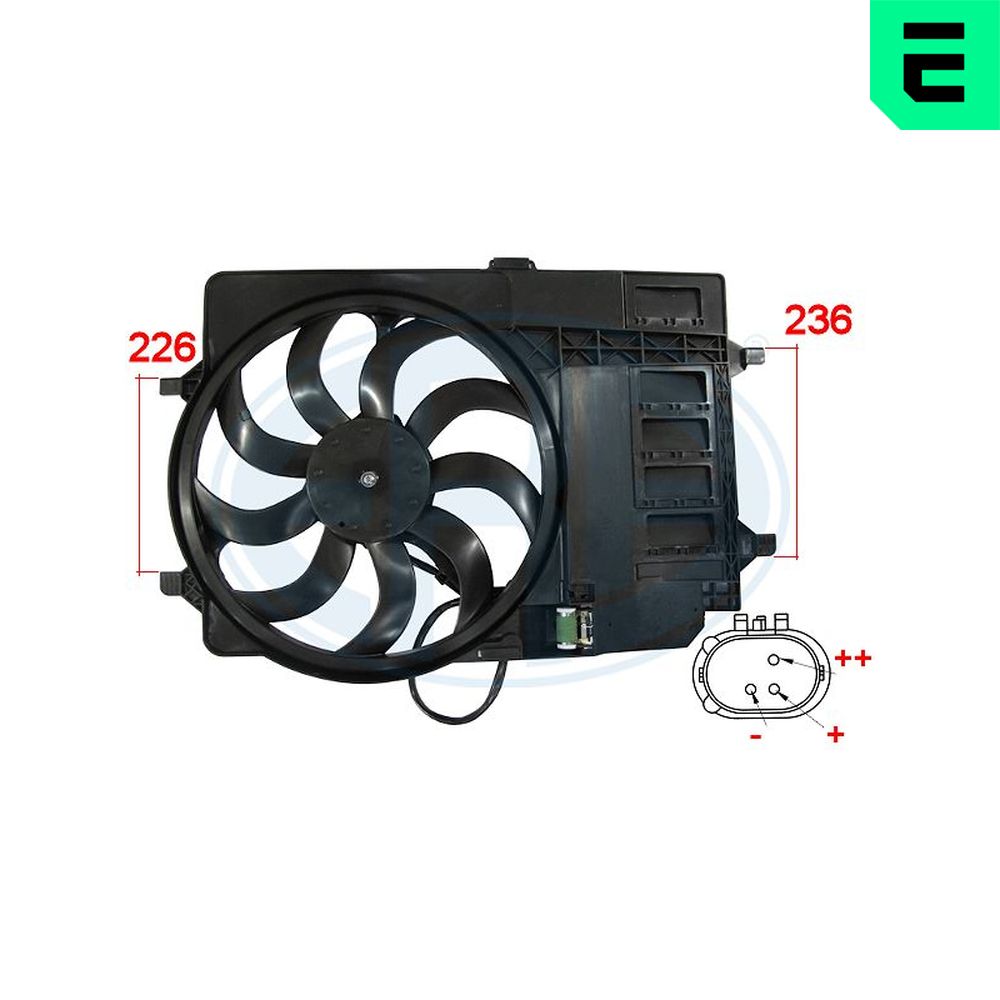 Ventilator radiator MINI MINI (R50, R53) Cooper  benzina 116 cai ERA 352016
