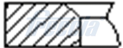 Set segmenti piston KIA OPTIMA Sportswagon (JF) 1.7 CRDi diesel 141 cai FRECCIA FR10-249400