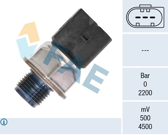 Senzor presiune combustibil VW GOLF VII Variant (BA5, BV5) 2.0 TDI  diesel 150 cai FAE 15603