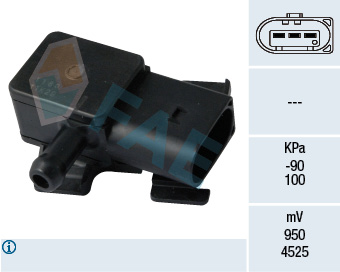 Senzor presiune gaze evacuare BMW Seria 3 (E90) 318 d  diesel 143 cai FAE 16102