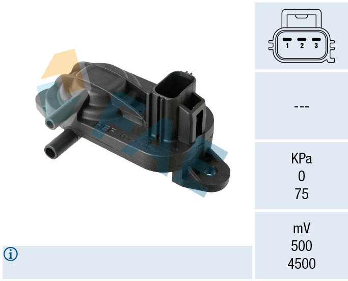 Senzor presiune gaze evacuare FORD FOCUS II (DA_, HCP, DP) 1.6 TDCi  diesel 109 cai FAE 16121