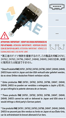 Comutator lumini frana FAE 24761