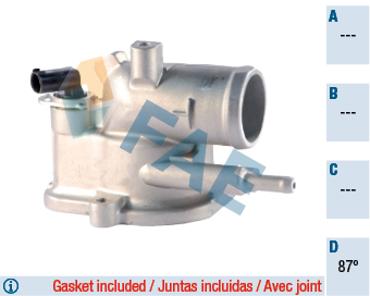 Termostat lichid racire MERCEDES-BENZ SPRINTER 3-t bus (B903) 313 CDI (903.671, 903.672)  diesel 129 cai FAE 5349687
