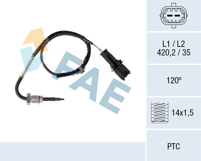 Senzor temperatura gaze evacuare OPEL INSIGNIA A (G09) 2.0 CDTI (68)  diesel 163 cai FAE 68082