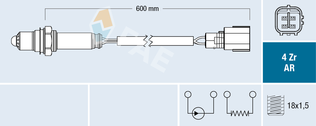 Sonda Lambda FAE 75611