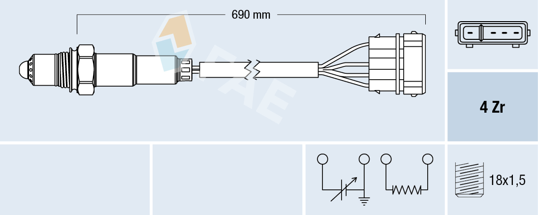 Sonda Lambda FAE 77128