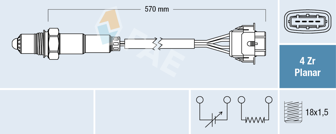 Sonda Lambda OPEL CORSA C (X01) 1.2 (F08, F68)  benzina 75 cai FAE 77154