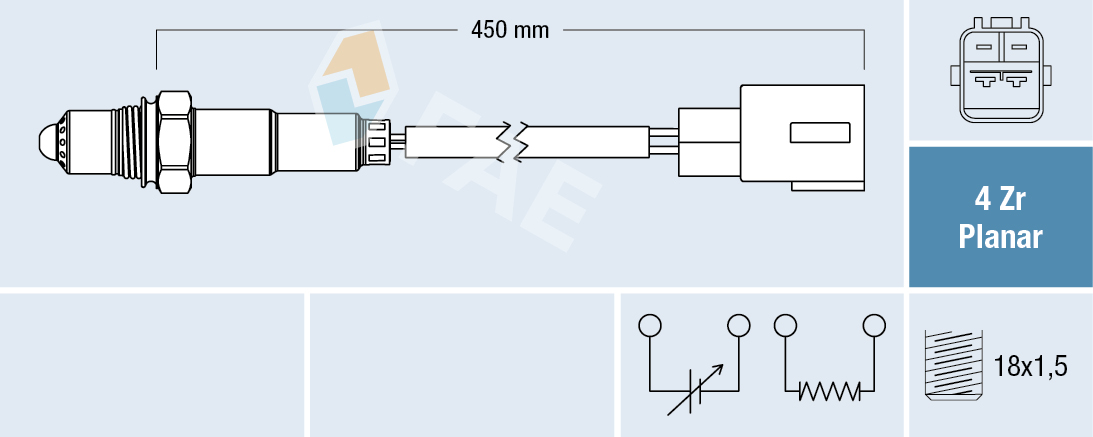 Sonda Lambda TOYOTA COROLLA (_E12_) 1.4 VVT-i (ZZE120_, ZZE120R)  benzina 97 cai FAE 77457