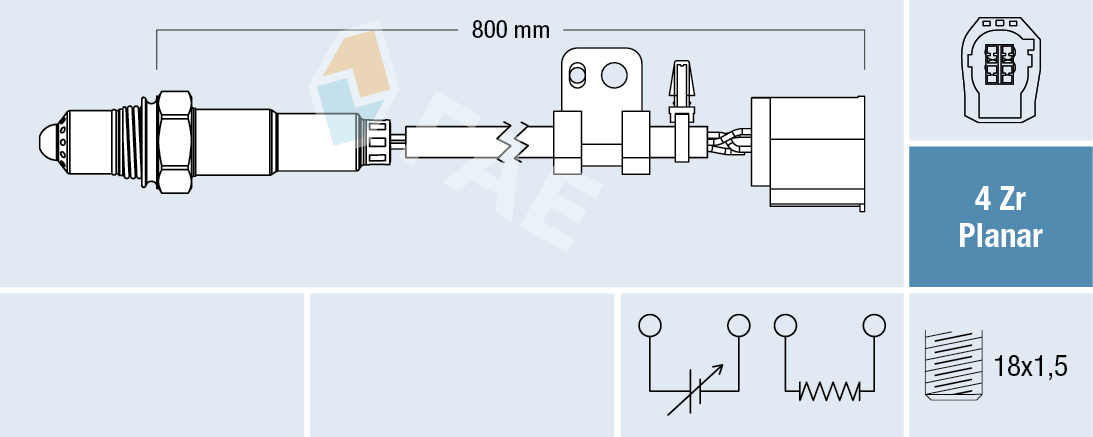 Sonda Lambda FAE 77758