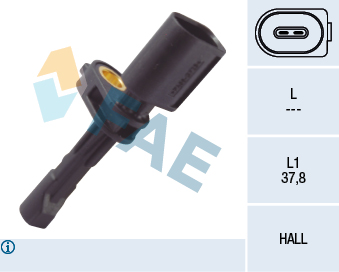Senzor turatie roata VW GOLF VII Variant (BA5, BV5) 2.0 TDI  diesel 150 cai FAE 78106