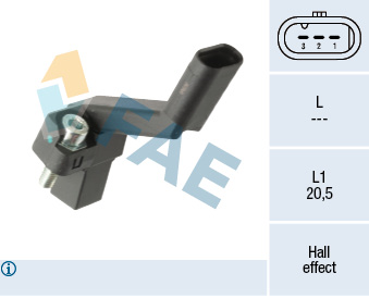 Senzor impulsuri arbore cotit VW GOLF VII Variant (BA5, BV5) 2.0 TDI  diesel 150 cai FAE 79521