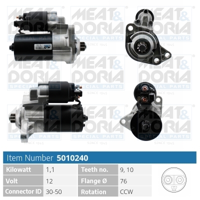 Electromotor VW GOLF IV Variant (1J5) 1.4 16V  benzina 75 cai MEAT DORIA 5010240