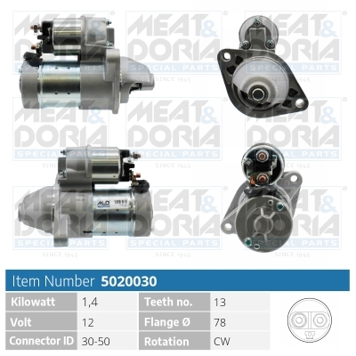 Electromotor OPEL ASTRA H (A04) 1.7 CDTI (L48)  diesel 80 cai MEAT DORIA 5020030