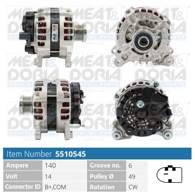 Alternator MEAT DORIA 5510545
