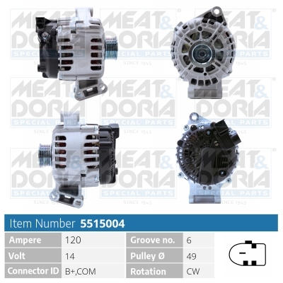 Alternator MEAT DORIA 5515004