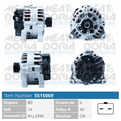 Alternator MEAT DORIA 5515069