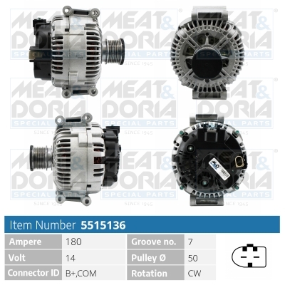 Alternator MEAT DORIA 5515136