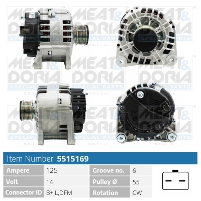Alternator MEAT DORIA 5515169