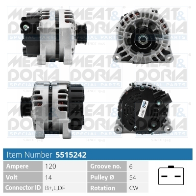 Alternator MEAT DORIA 5515242