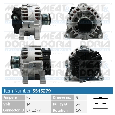 Alternator MEAT DORIA 5515279