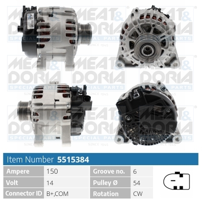 Alternator MEAT DORIA 5515384