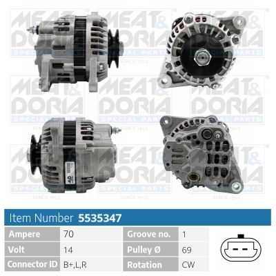 Alternator MEAT DORIA 5535347