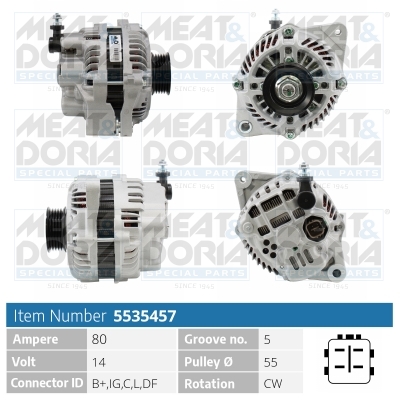 Alternator MEAT DORIA 5535457