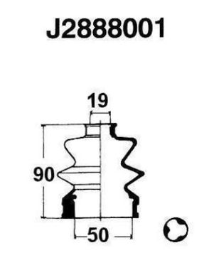 Ansamblu burduf articulatie planetara NIPPARTS J2888001