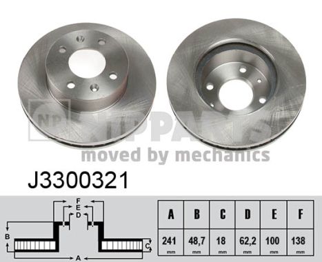 Disc frana NIPPARTS J3300321