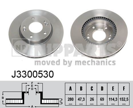 Disc frana NIPPARTS J3300530