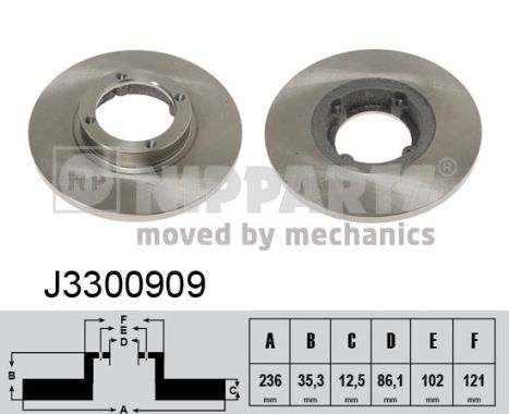 Disc frana NIPPARTS J3300909